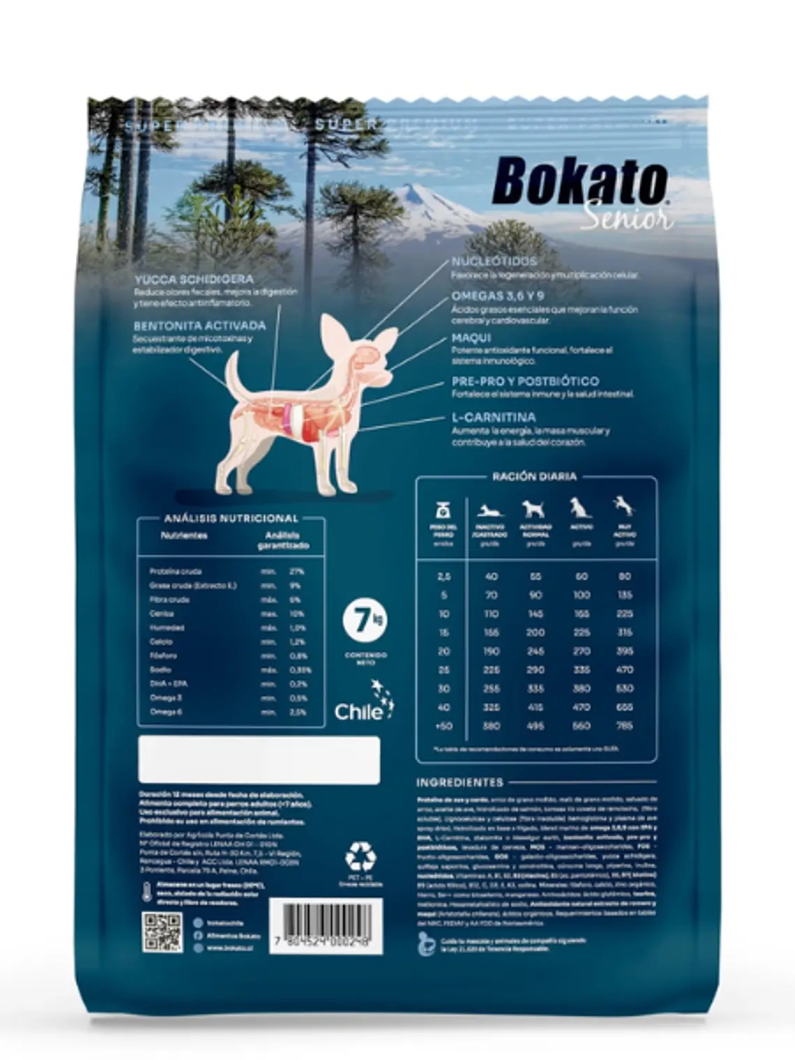 BOKATO SENIOR SUPER PREMIUM RAZAS PEQUEÑAS 7 KG 2