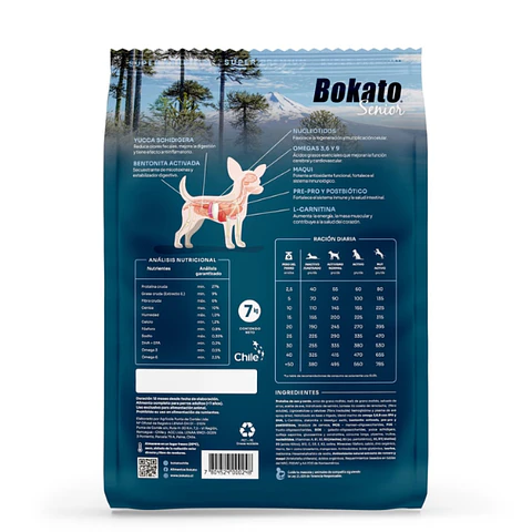 BOKATO SENIOR SUPER PREMIUM RAZAS PEQUEÑAS 7 KG