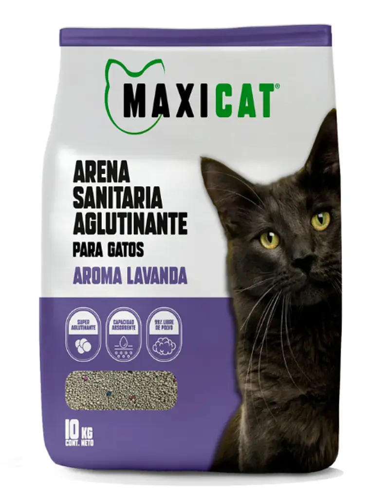 Arena MaxiCat Lavanda Aglutinante 20 kg 1