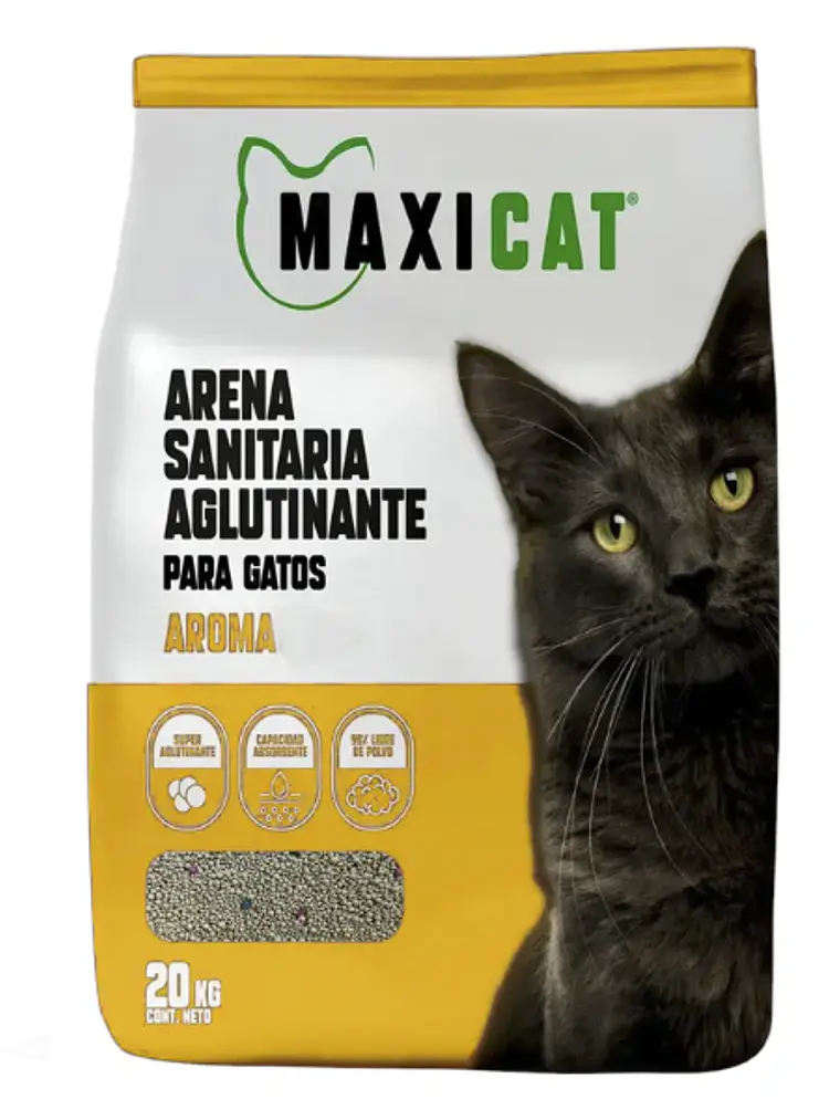 Arena MaxiCat Limon Aglutinante 20 kg 1