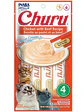 Snack Cremoso para Gato Inaba Churu Pollo con Carne 4 x 14 g - Miniatura 1