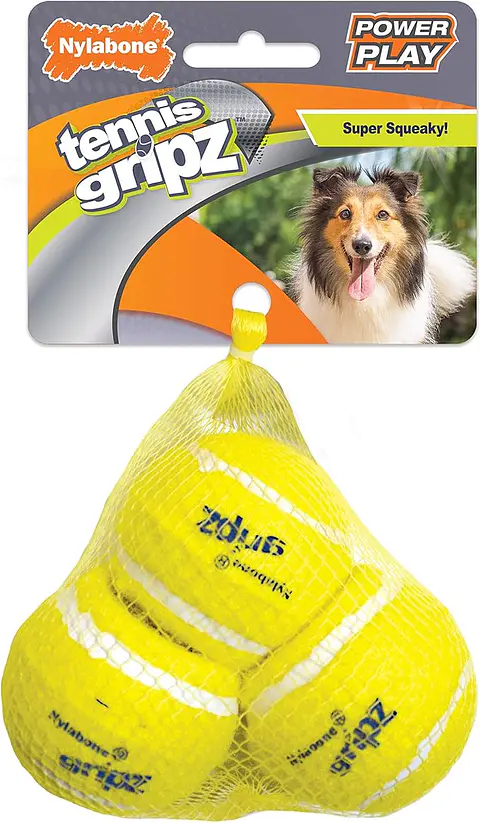 Nylabone Power Play Tennis Gripz Talla S 3 un.