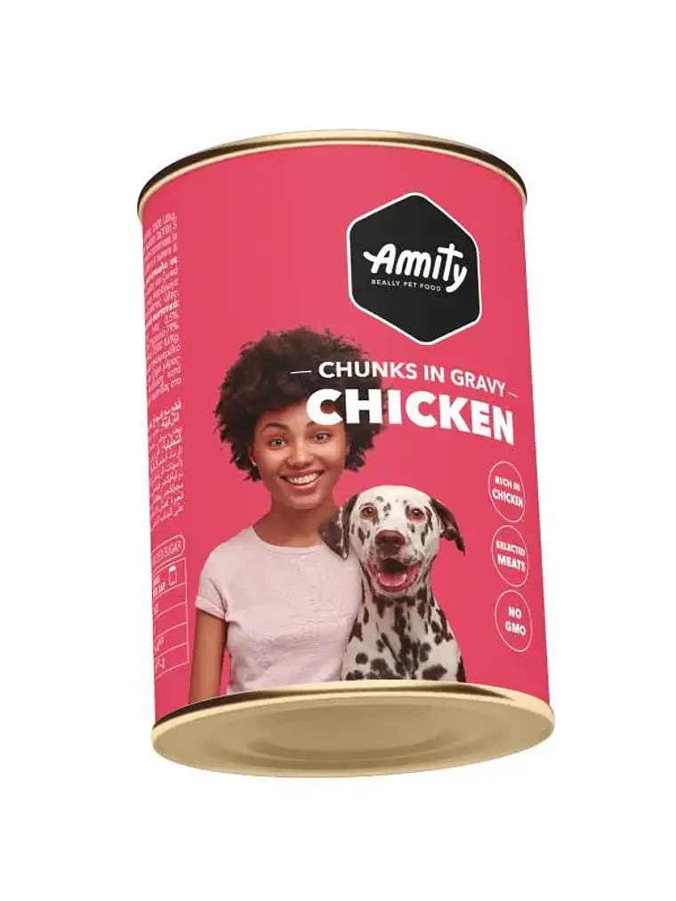 Amity Chunks in Gravy Pollo para Perro Adulto 415 g 1