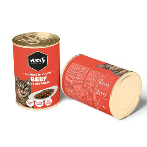 Amity Vacuno y Vegetales Gato Adulto 415 g