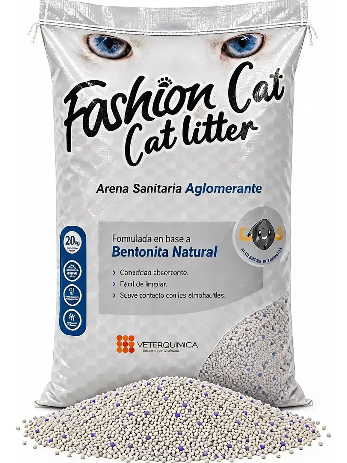 Fashion Cat Arena Sanitaria Aglomerante Natural 20 kg 1
