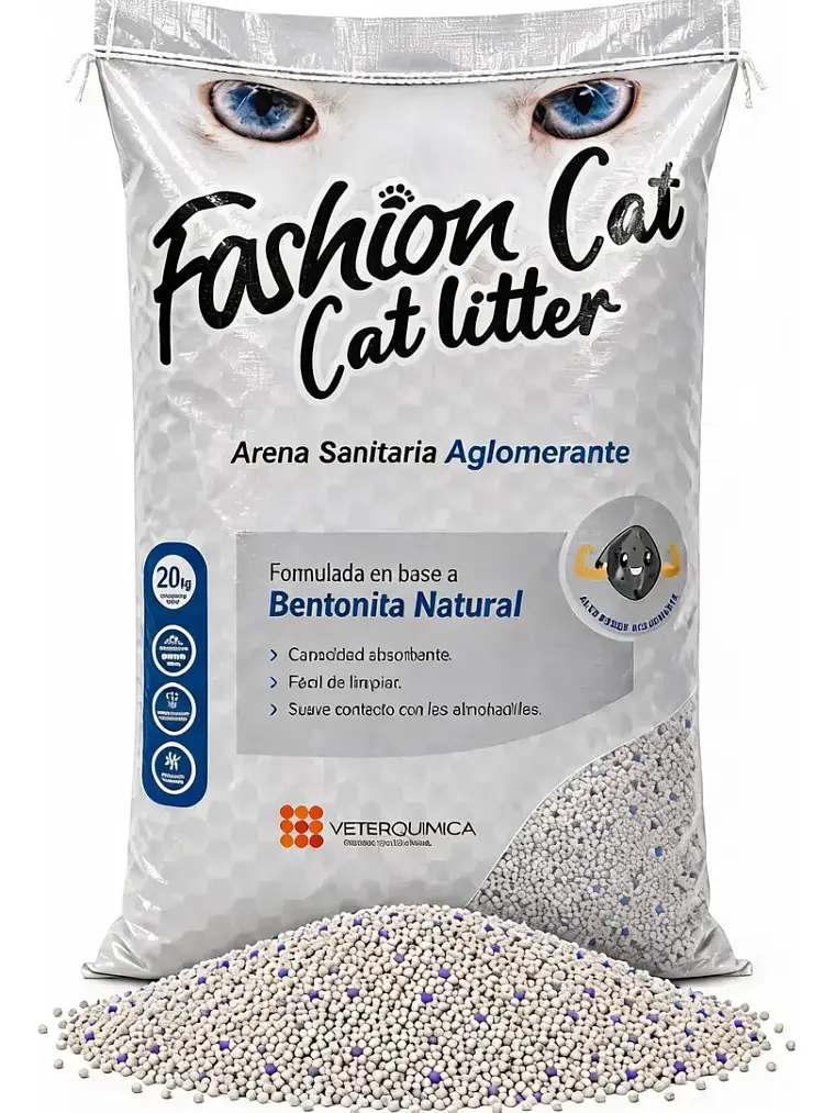 Fashion Cat Arena Sanitaria Aglomerante Natural 20 kg 1