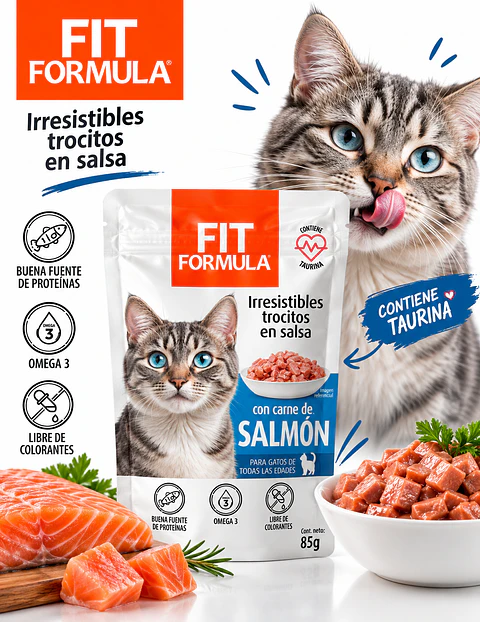 Fit Formula Alimento Húmedo Gato Salmón 85 g