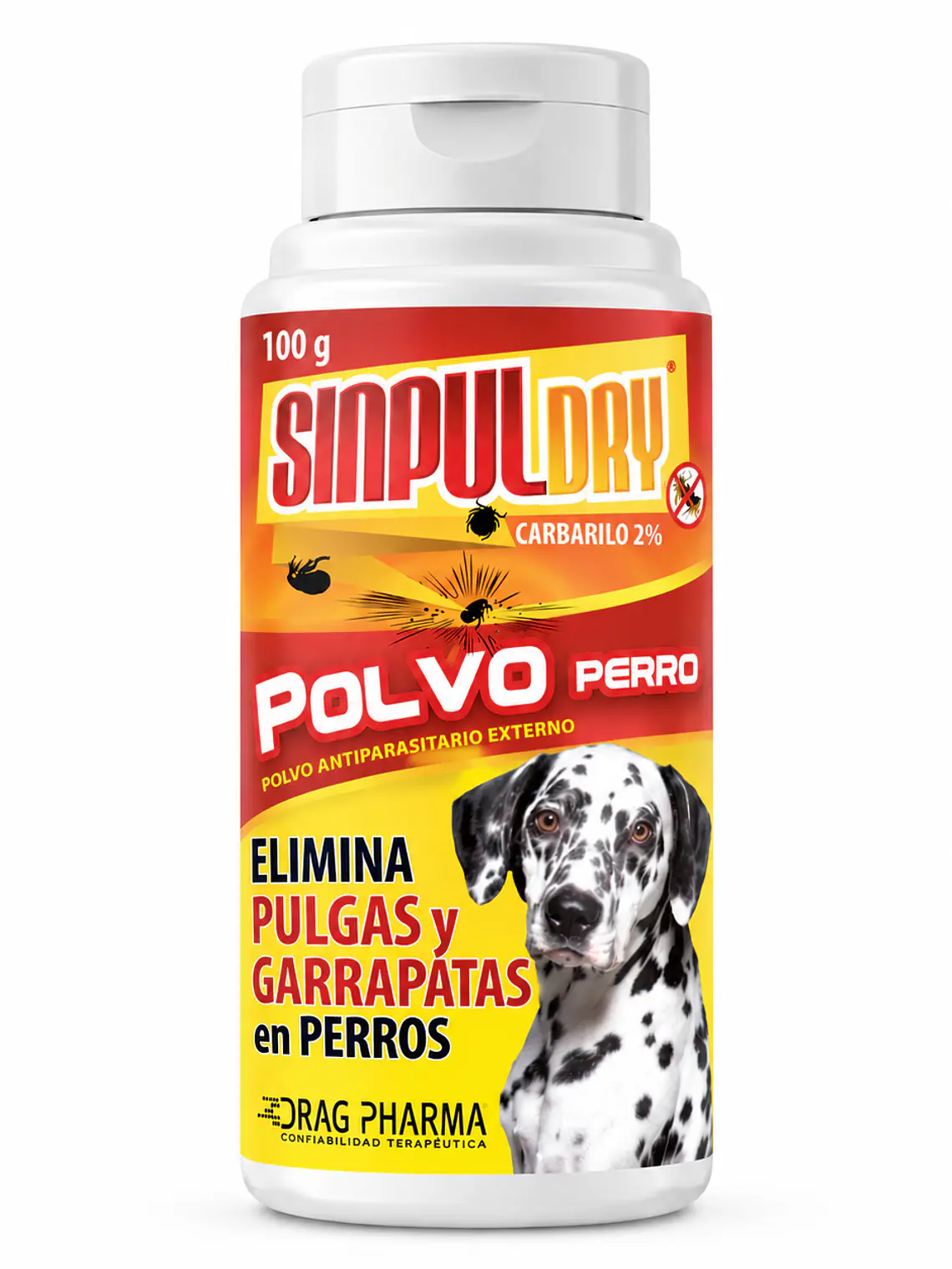 Sinpul Dry Polvo Antiparasitario Perros 100 g 1