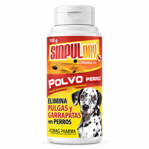 Sinpul Dry Polvo Antiparasitario Perros 100 g