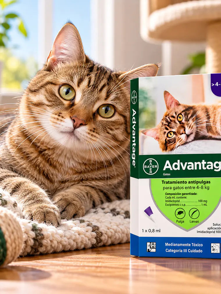 Advantage Pipeta Antipulgas Gatos 4 a 8 kg 2