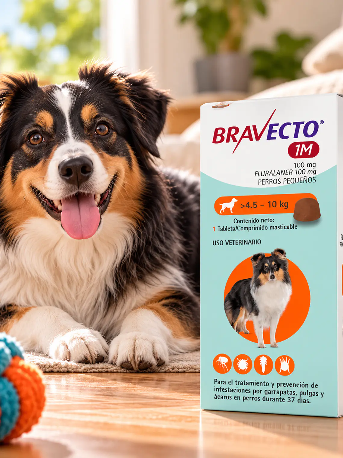 Bravecto 1M Perros 4,5-10 kg 100 mg 2