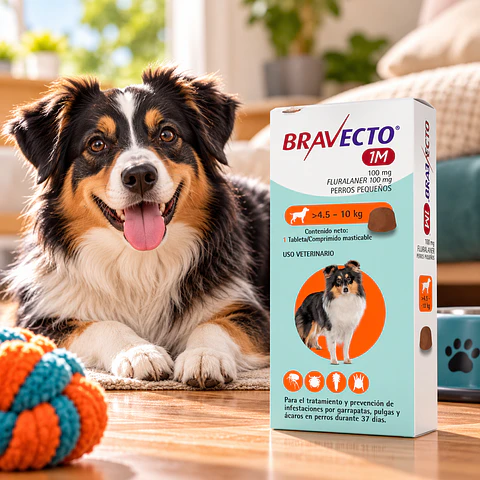 Bravecto 1M Perros 4,5-10 kg 100 mg