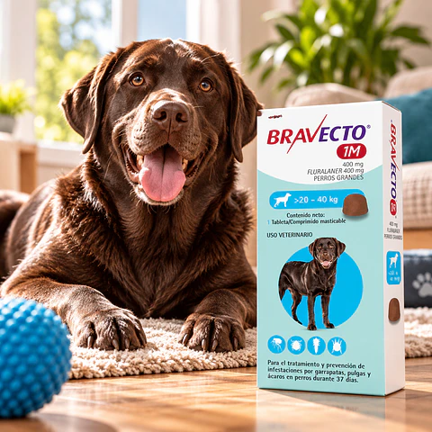 Bravecto 1M Perros 20-40 kg 400 mg