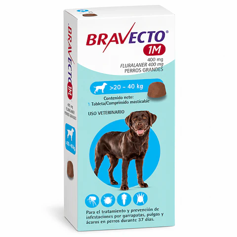 Bravecto 1M Perros 20-40 kg 400 mg