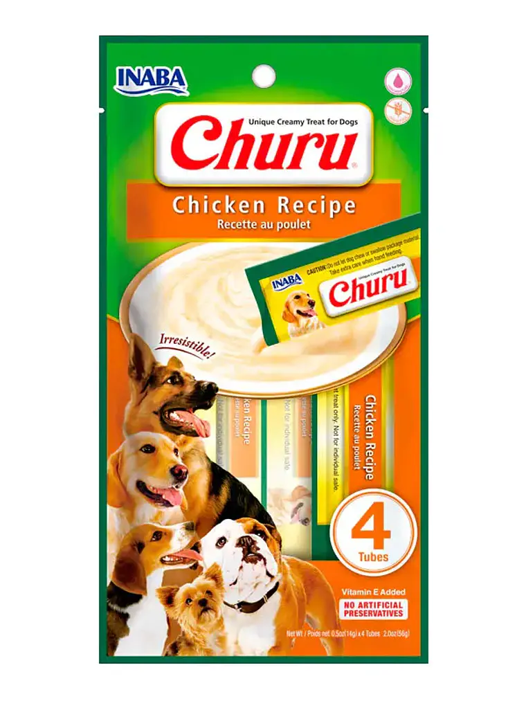 Snack Cremoso para Perro Inaba Churu Pollo Caja 24 x 14 g 2