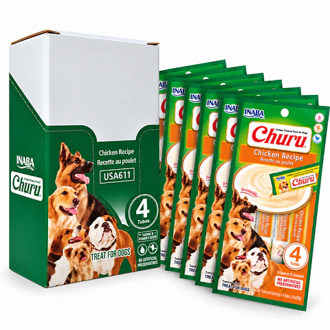 Snack Cremoso para Perro Inaba Churu Pollo Caja 24 x 14 g