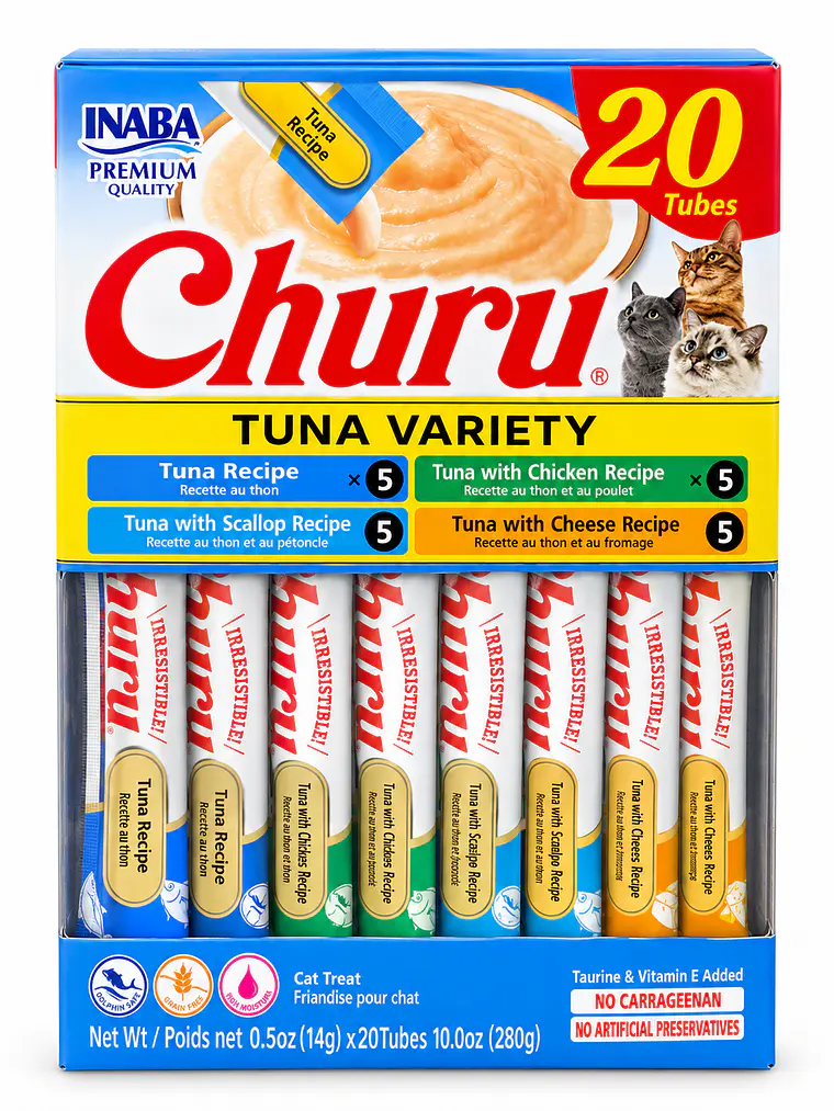 Snack Cremoso para Gato Inaba Churu Tuna Variety 20 x 14 g 1