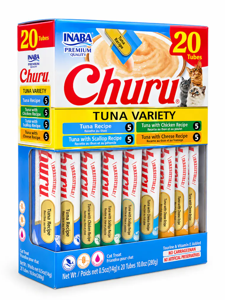 Snack Cremoso para Gato Inaba Churu Tuna Variety 20 x 14 g 2