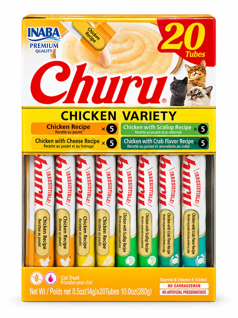 Snack Cremoso para Gato Inaba Churu Chicken Variety 20 x 14 g 1