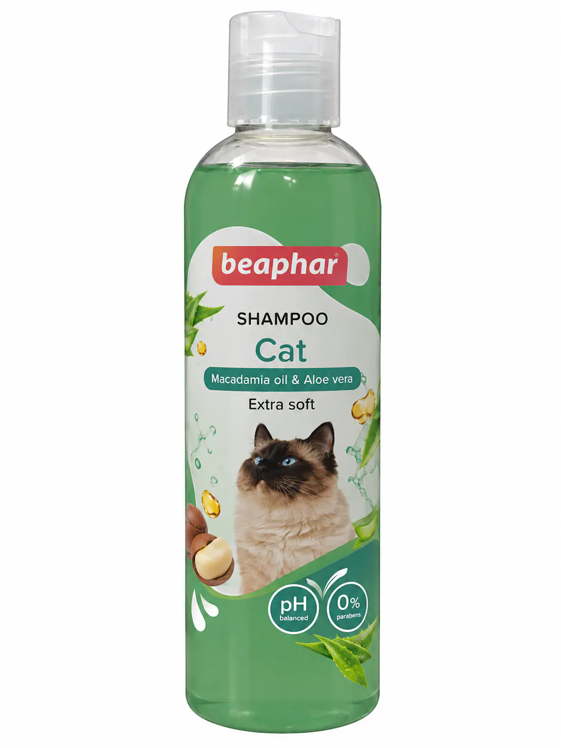 Beaphar Shampoo Gatos Macadamia y Aloe Vera 250 ml 1