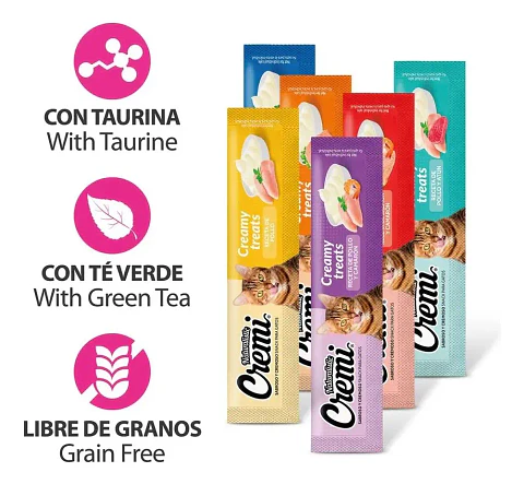 Snack Cremoso para Gatos Naturalistic Cremi Mix 30 x 12 g