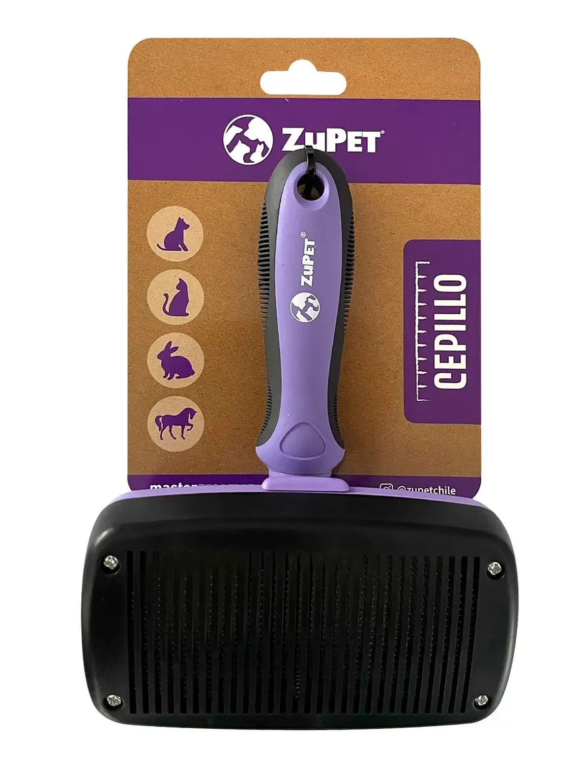 Cepillo Autolimpiante Zupet para Perros y Gatos 1