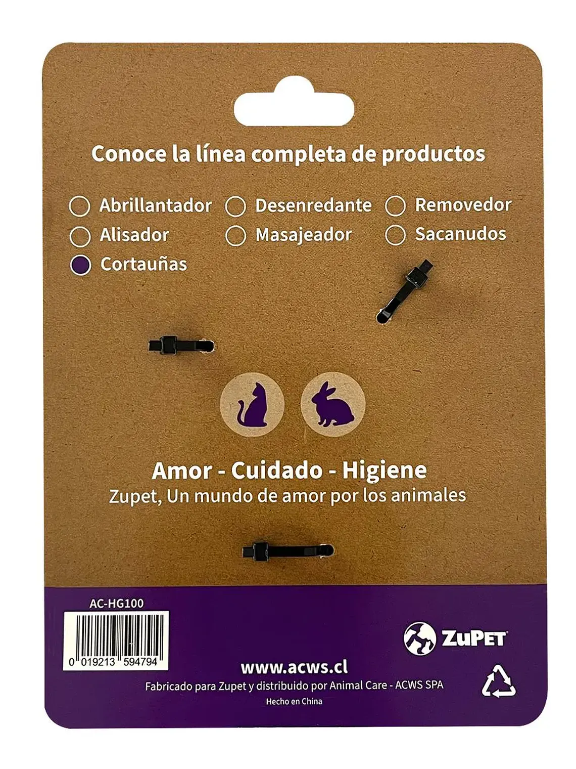 Cortauñas Ergonómico ZuPET para Perros y Gatos 2