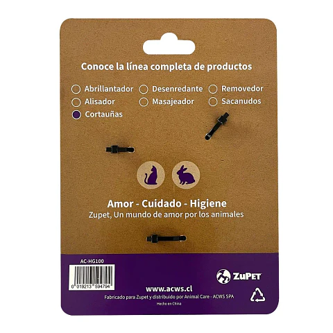 Cortauñas Ergonómico ZuPET para Perros y Gatos