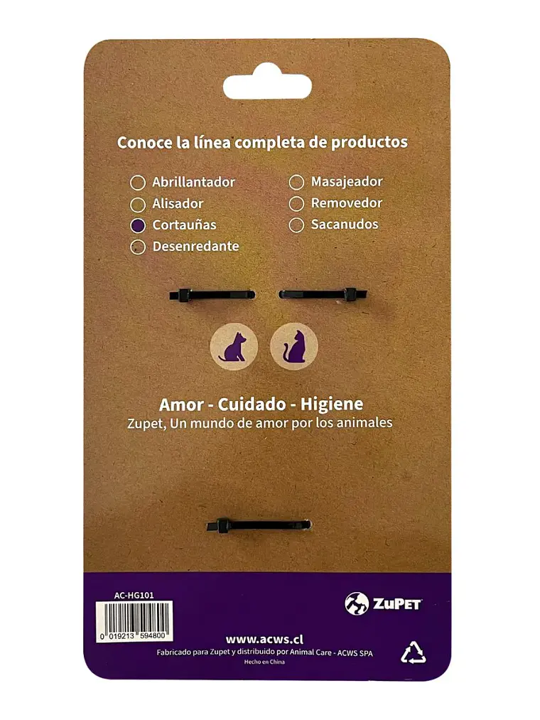 Cortaúñas Ergonómico ZuPET Tipo Alicate para Perros 2