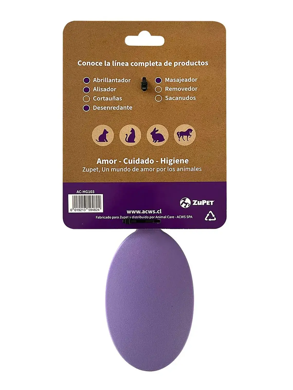 Cepillo ZuPET Pins Brush para Perros y Gatos 2