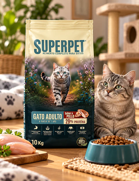 Superpet Gato Adulto Pollo 10 kg