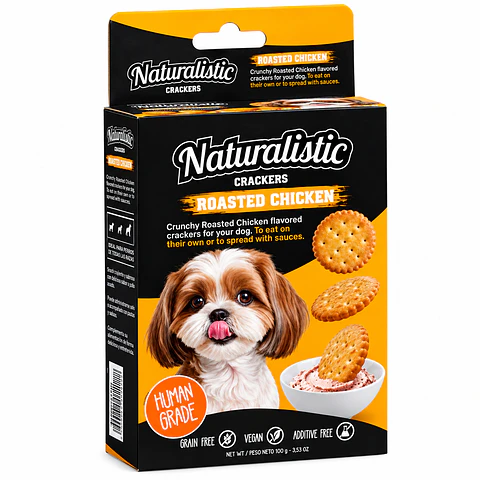 Naturalistic Crackers Roasted Chicken Perro 200 g
