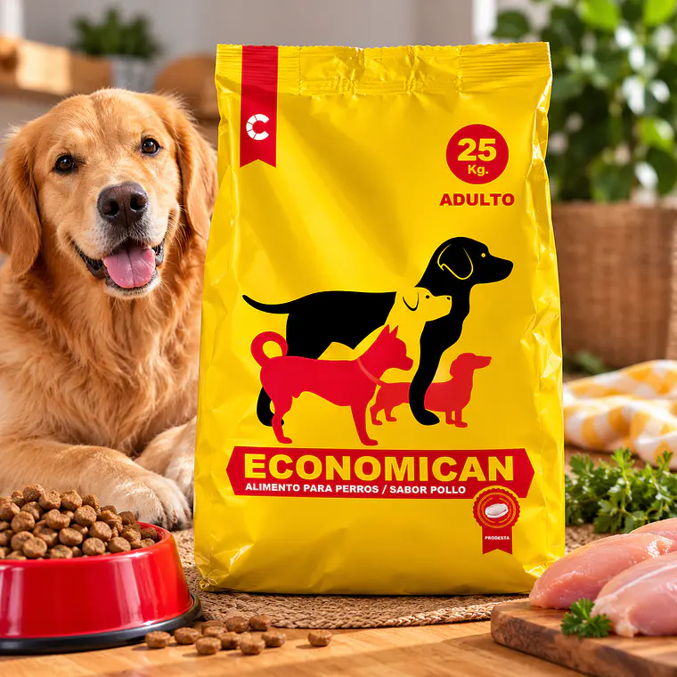 Economican Adulto Sabor Pollo 25 kg 2