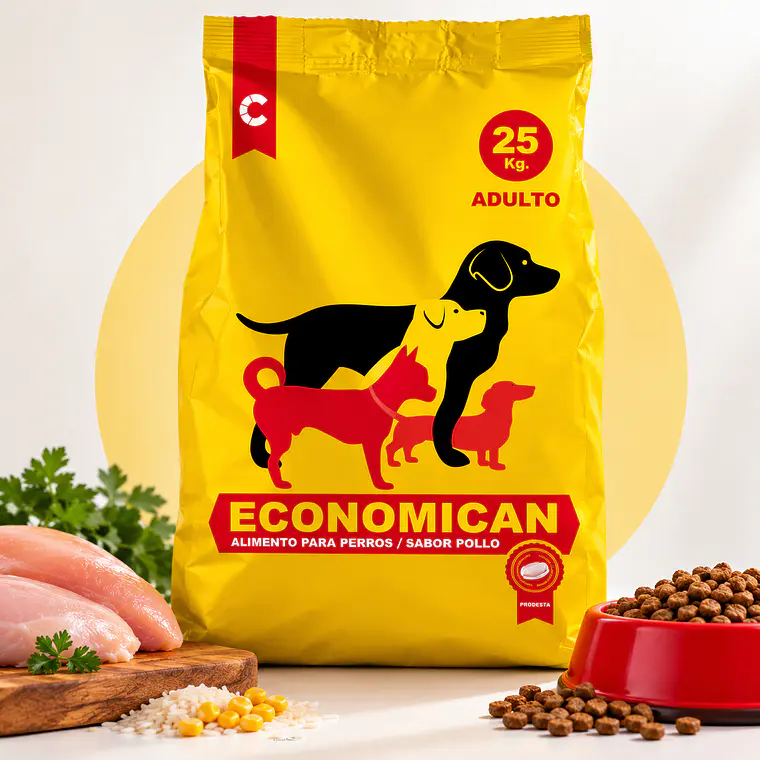 Economican Adulto Sabor Pollo 25 kg 3