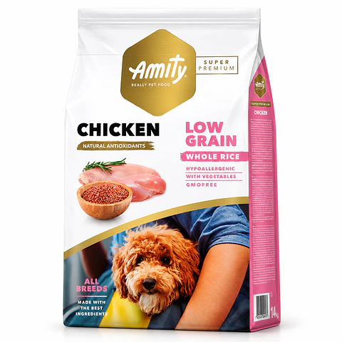 AMITY PERRO ADULTO BAJO EN GRANOS POLLO 4 KG