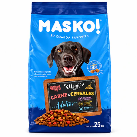 Masko Adulto Carne y Cereales 25 kg