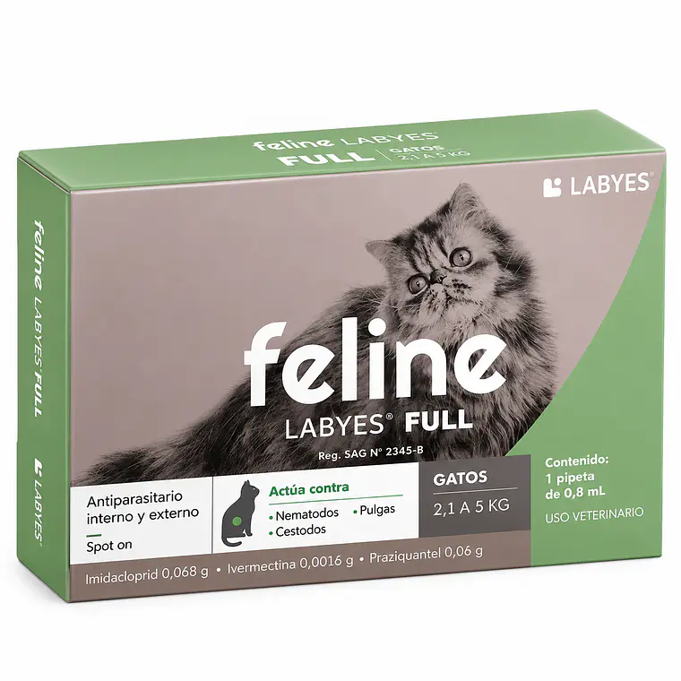 Labyes Feline Full Spot Gato 2,1 a 5 kg Pipeta 0,8 ml 1