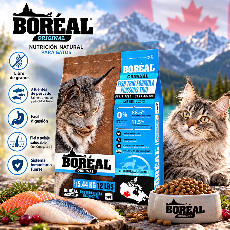 Boreal Original Fish Trio Gato Todas las Etapas 5,44 kg 4