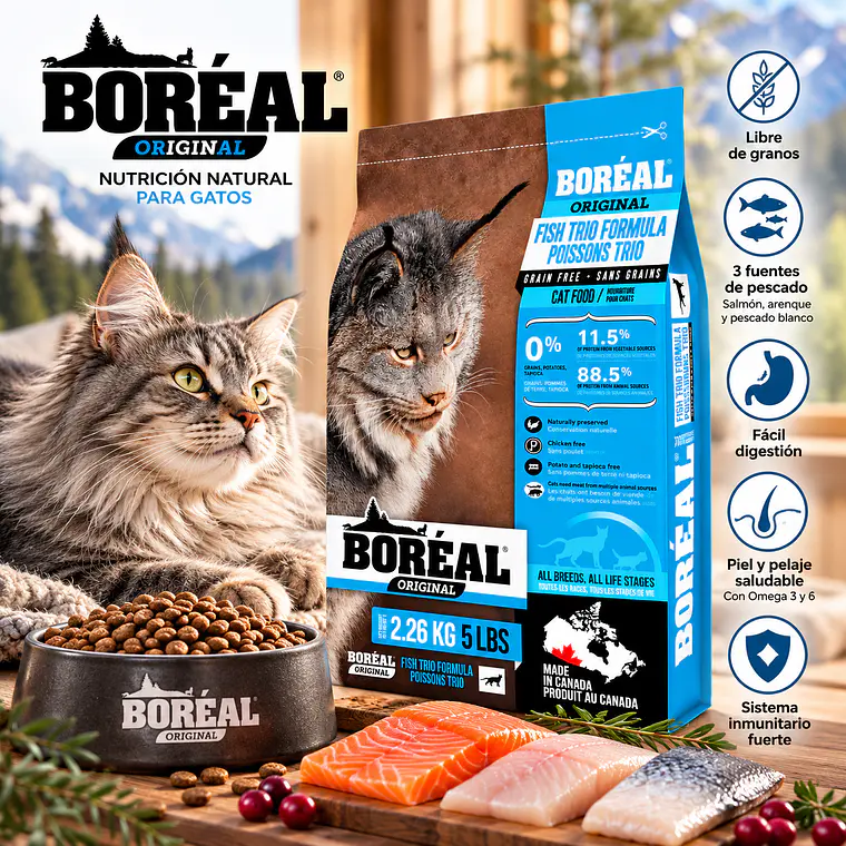 Boreal Original Fish Trio Gato Todas las Etapas 2,26 kg 3