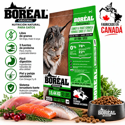Boreal Original Turkey & Trout Gato Todas las Etapas 5,44 kg