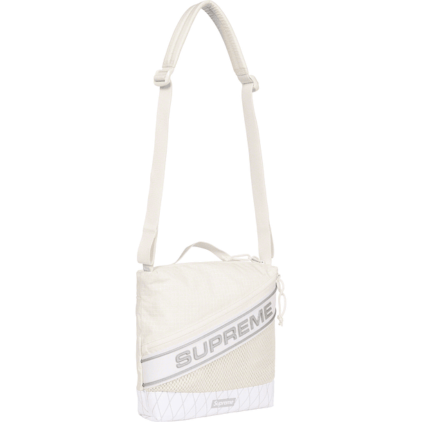 Supreme Logo Shoulder Bag White (FW23)