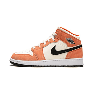 Air Jordan 1 Mid SE Orange Suede