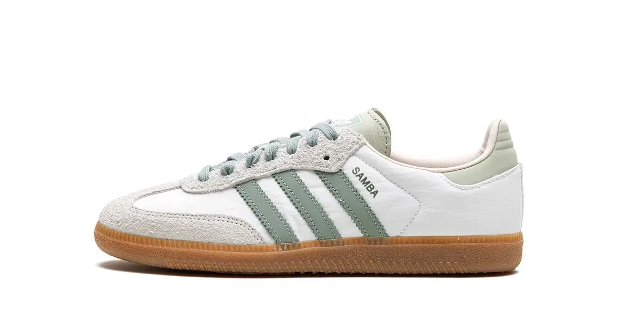 Adidas Samba OG Silver Green Putty Mauve Shoes