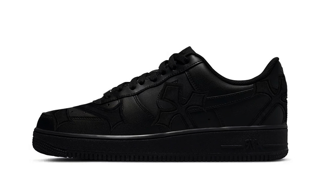 Air Force 1 Low Triple Black Chrome Hearts Black 2 1