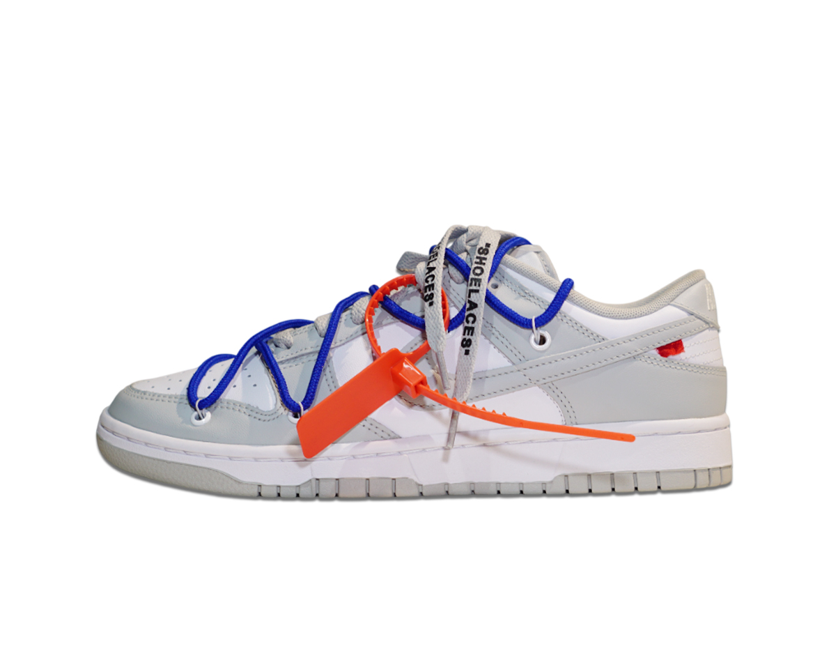 Dunk Low Grey Custom Off-White Blue 1