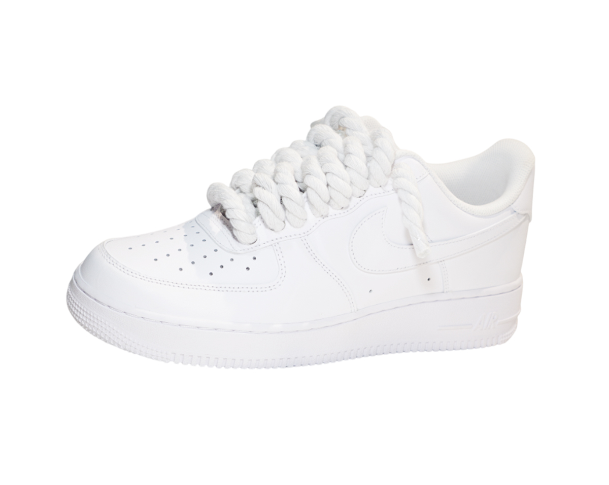Air Force 1 Low Triple White Rope Laces White 2