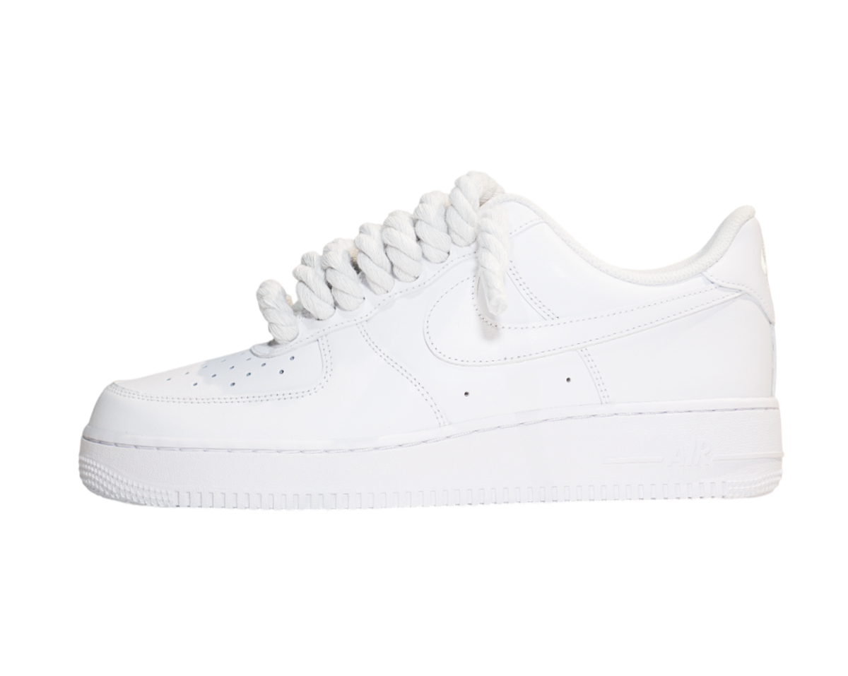 Air Force 1 Low Triple White Rope Laces White 1