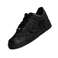 Air Force 1 Low Triple Black Flower Pure Black - Thumbnail 3