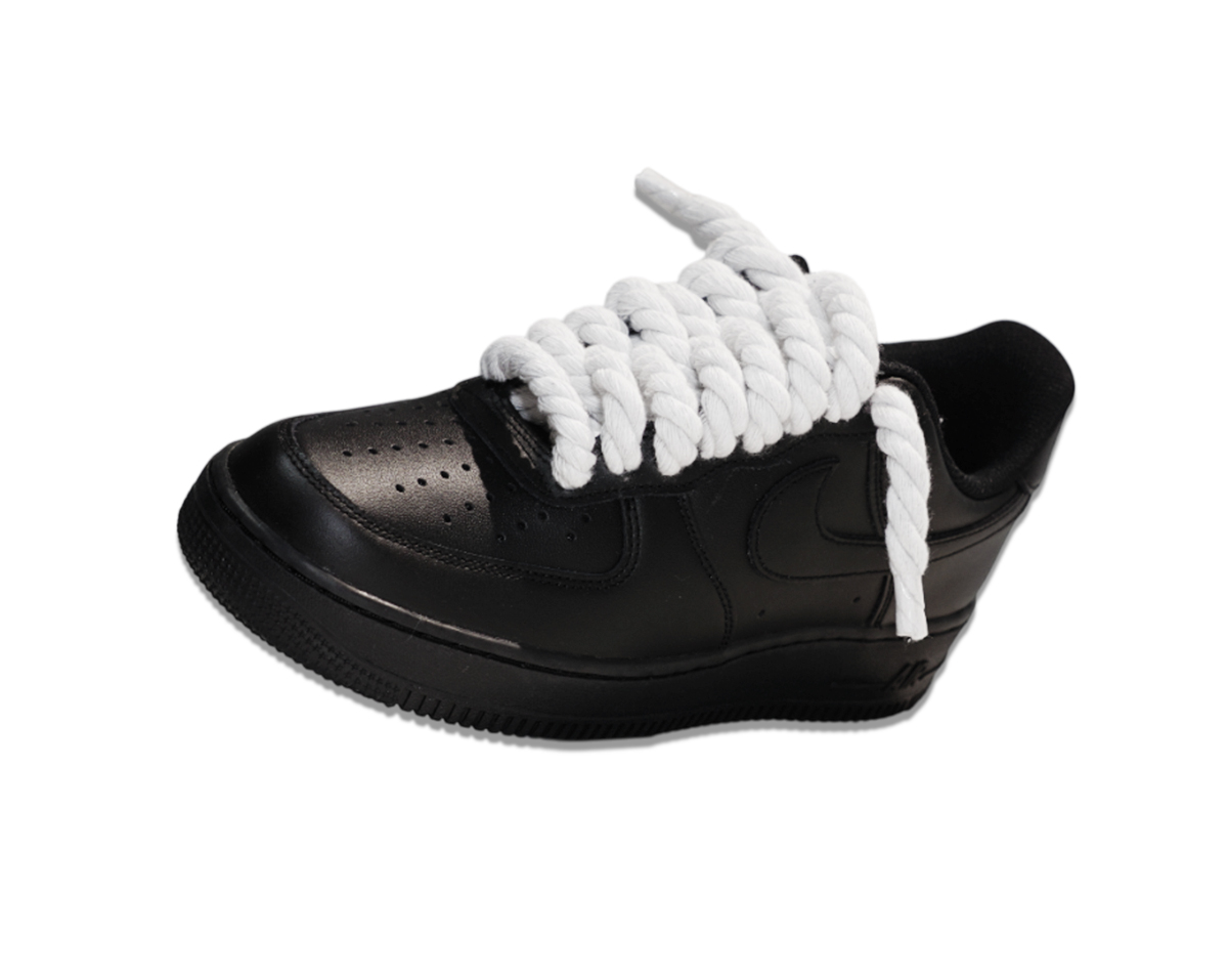 Air Force 1 Low Triple Black Rope Laces 2