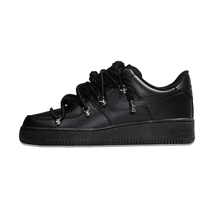 Air Force 1 Low Triple Black Double Laces Black